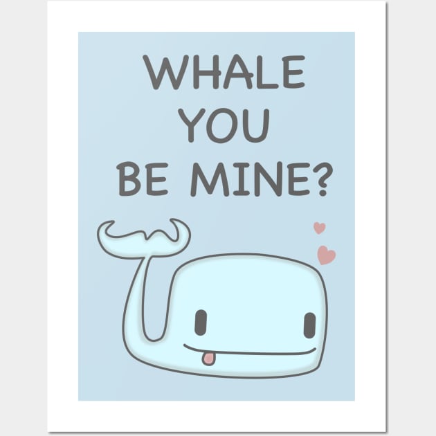 Funny Whale Pun T-Shirt Wall Art by happinessinatee